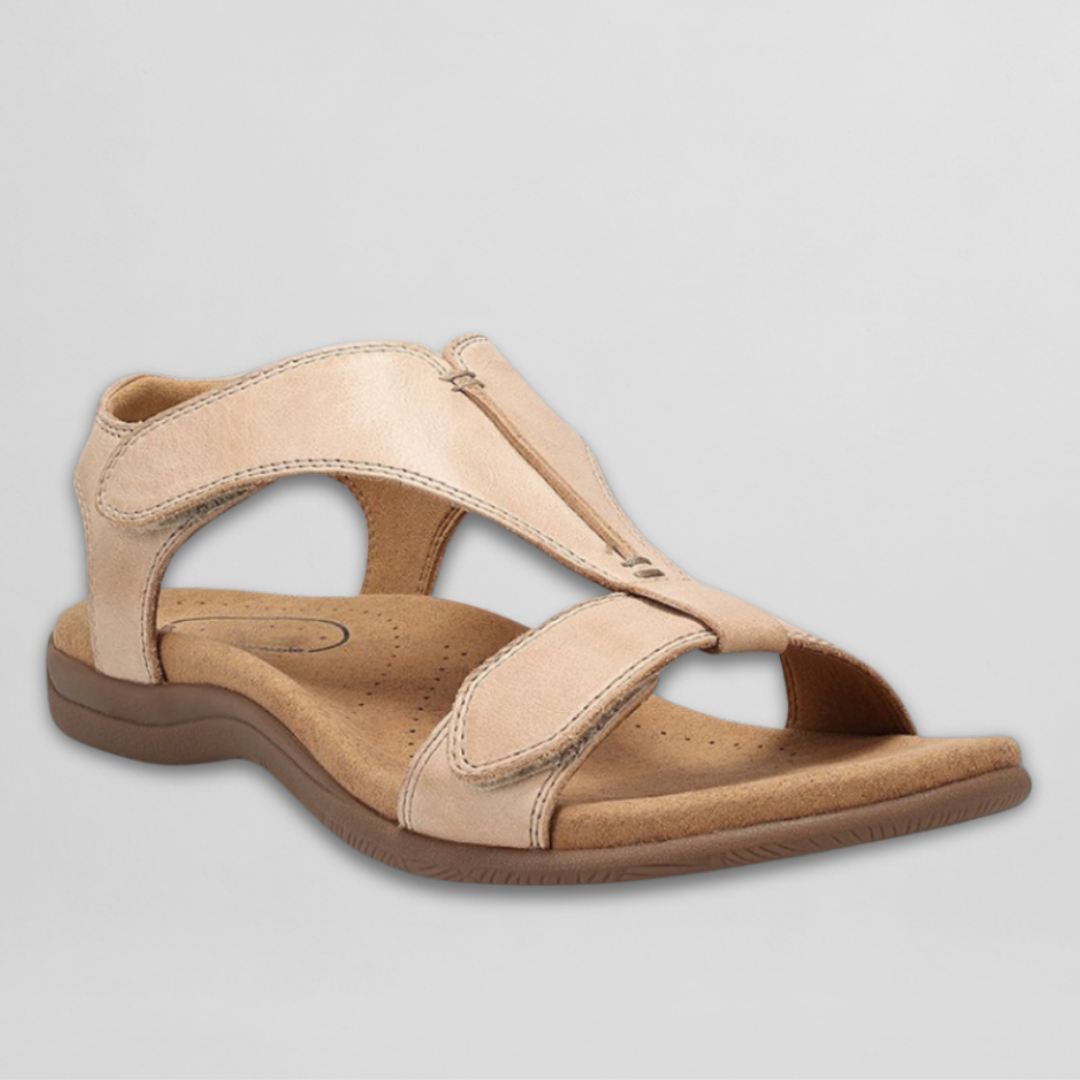 Comfort-Luxe Leren Sandalen