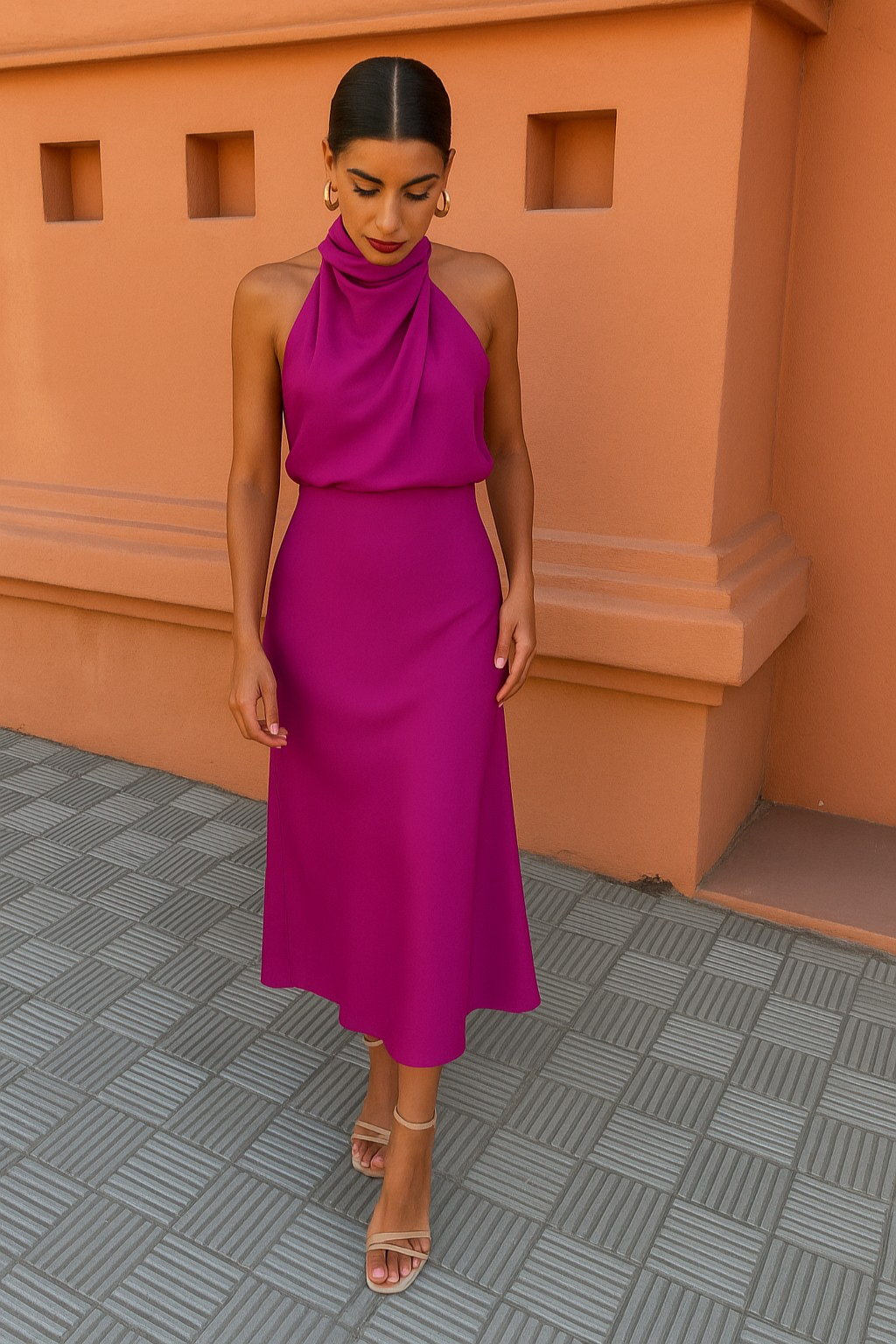 Satin Elegante Jurk