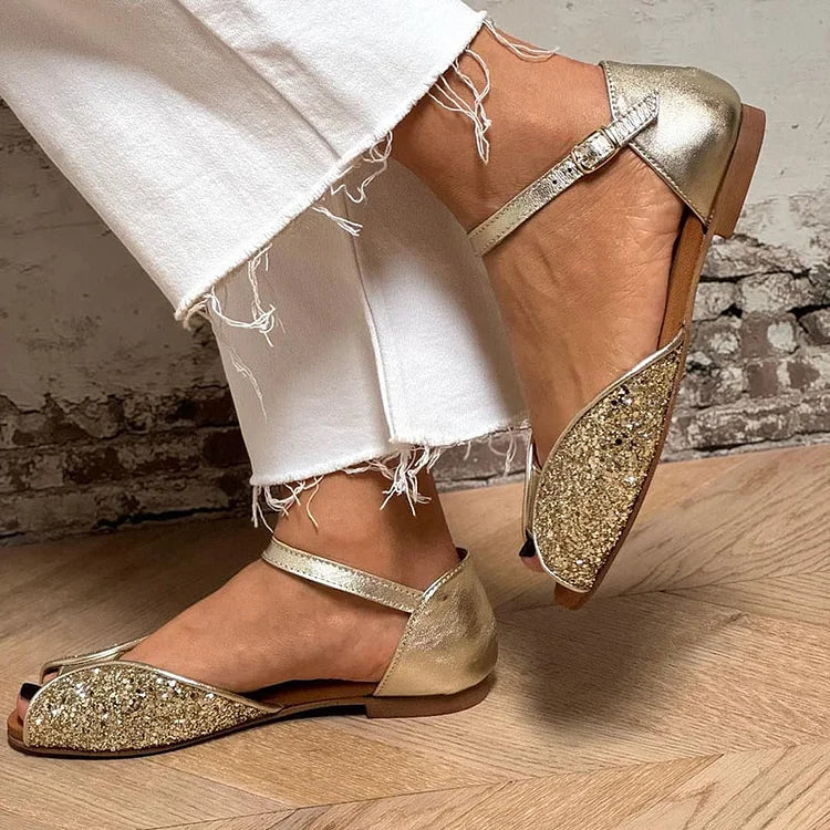 Glitterende Sandalen Vol Comfort
