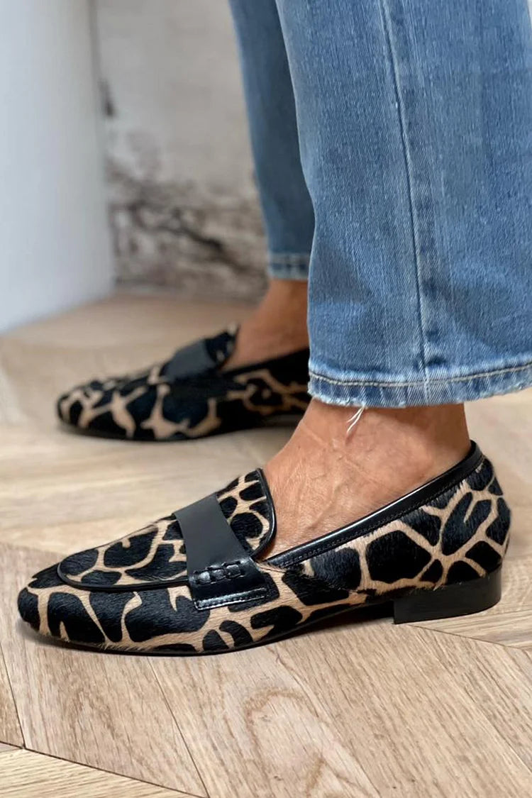 Dierenprint Stijlvolle Mocassins