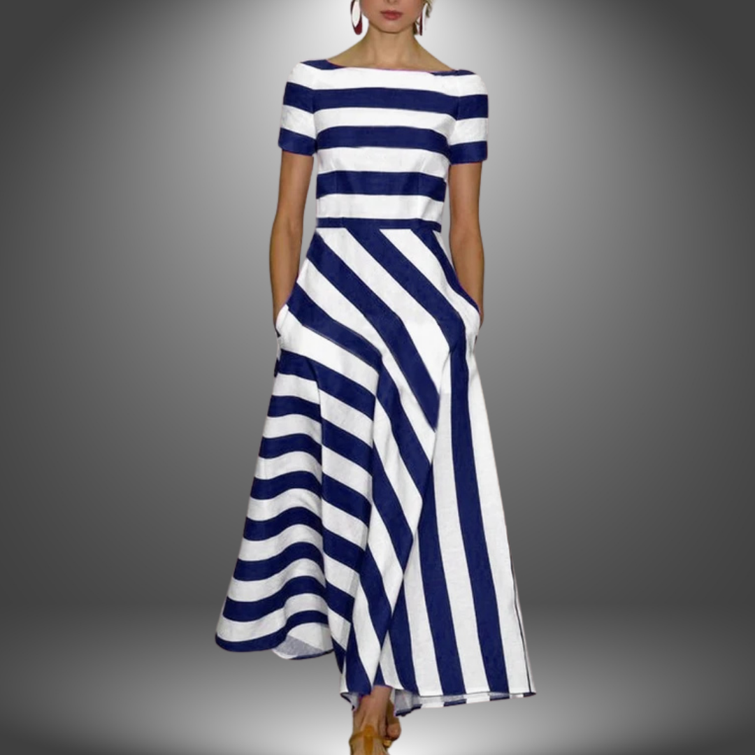 Elegantie in Strepen: Comfortjurkje
