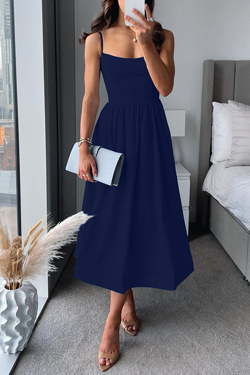 Elegante verkoelende midi-jurk