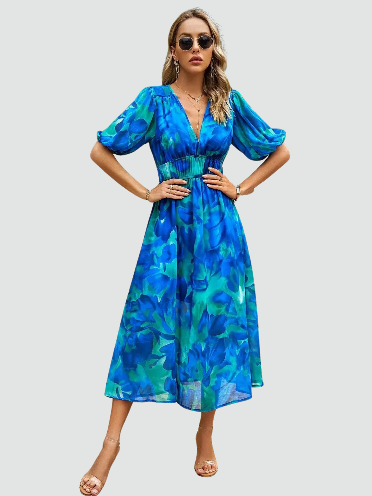 Elegante Zomer Bloemenjurk