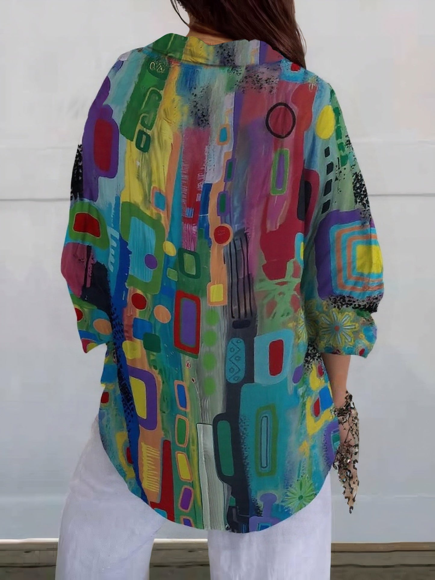 Elegante Rayon-Blend Blouse