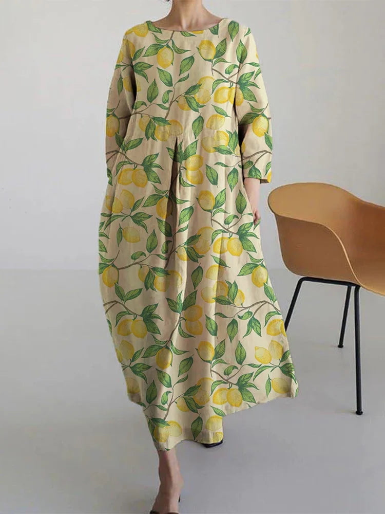 Mediterrane Midi-Jurk