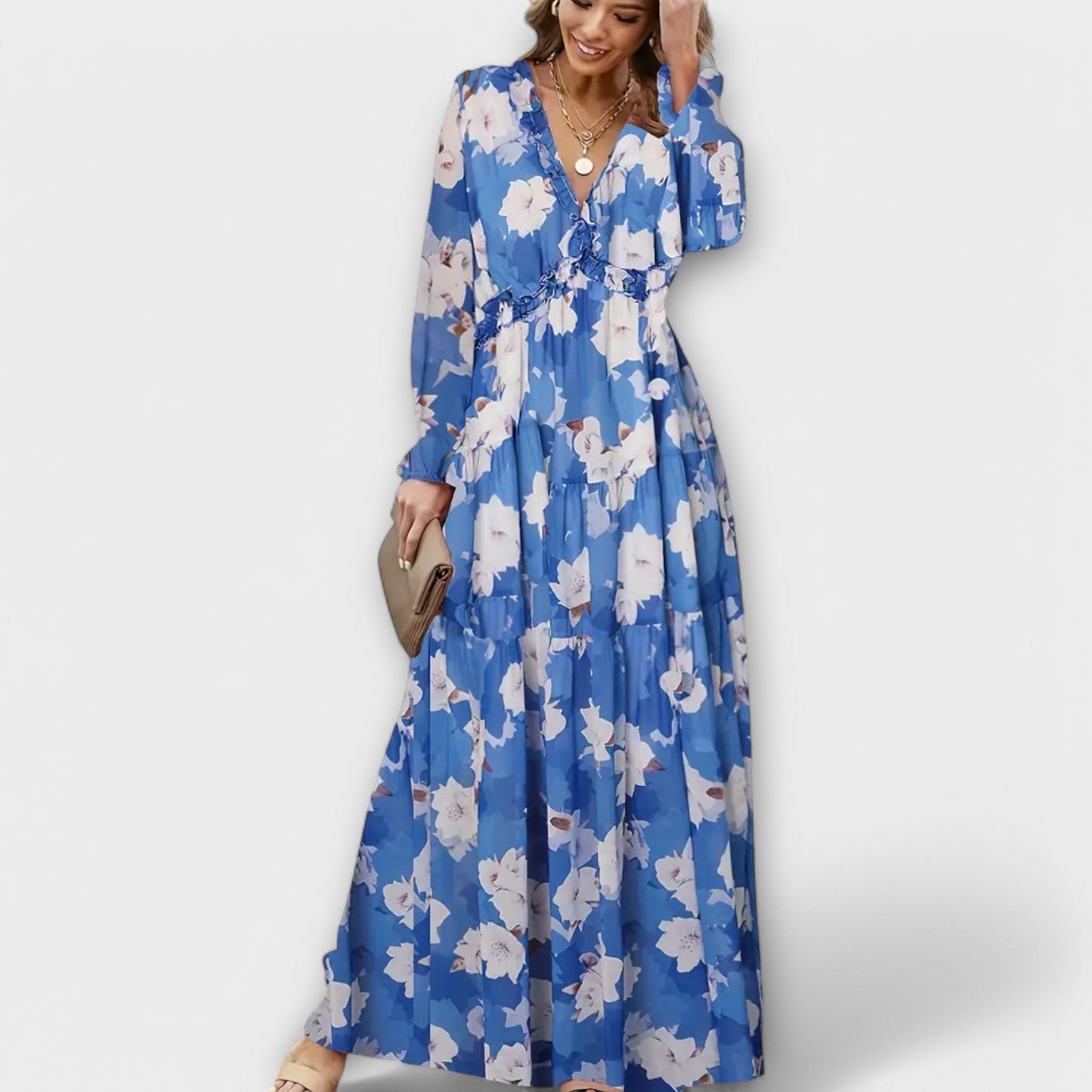 Verleidelijk Elegante Maxi-Jurk