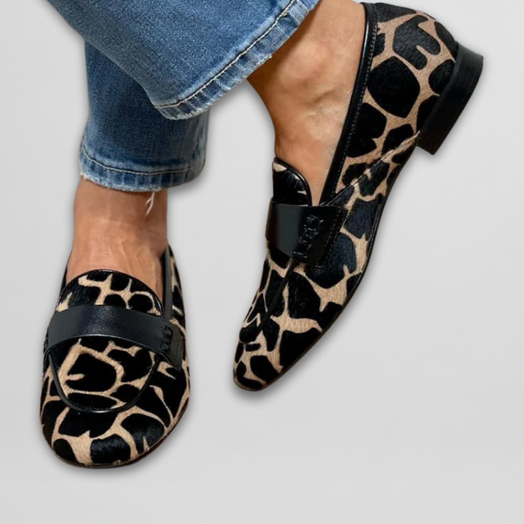 Stijlvolle Dierenprint-Loafers