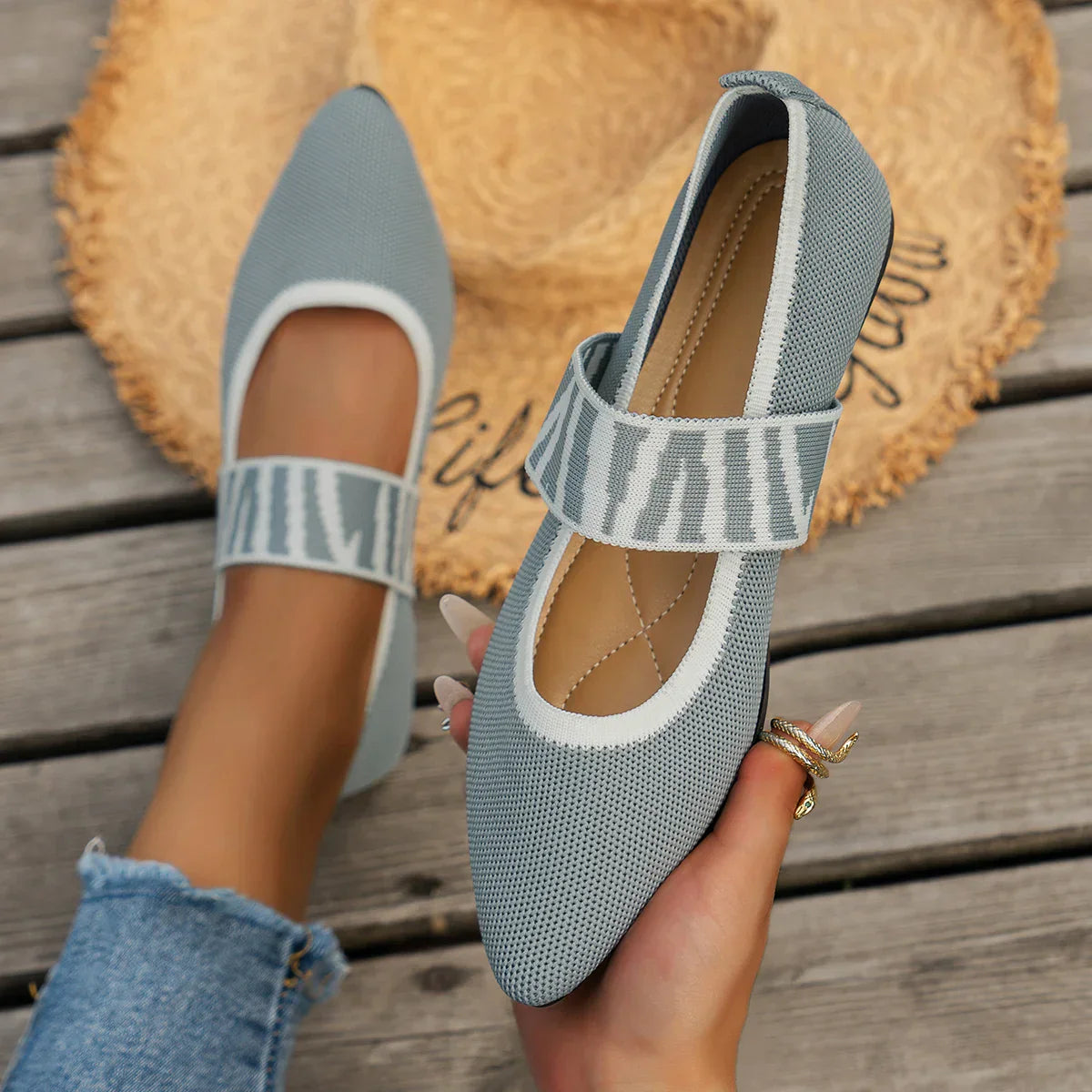 Verkoelende Mesh Ballerina's