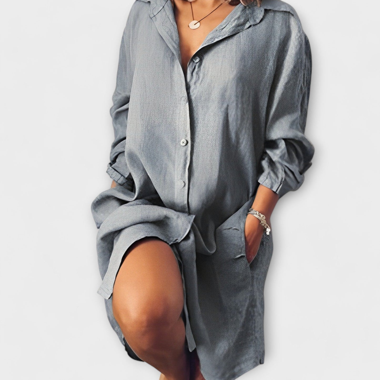 Linnen Blouse Met Stijl