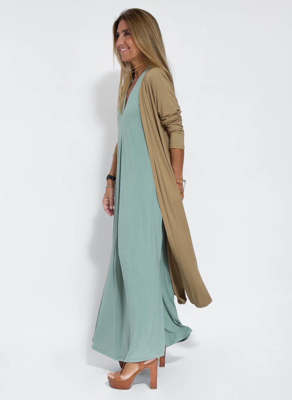 Elegante Figurvormende Jurk-En-Vest