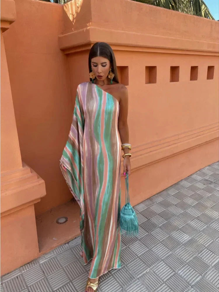 Elegant Asymmetrische Maxi Jurk