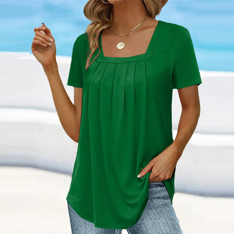 Elegant Pleat Blouse