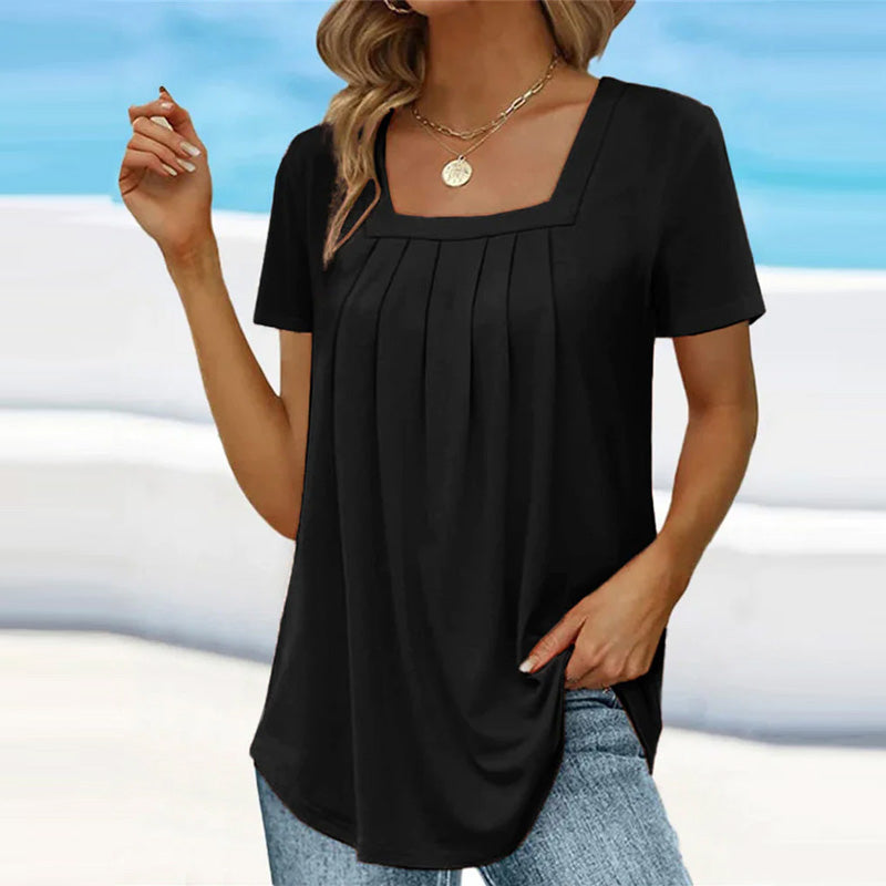 Elegant Pleat Blouse