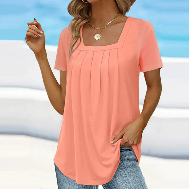 Elegant Pleat Blouse