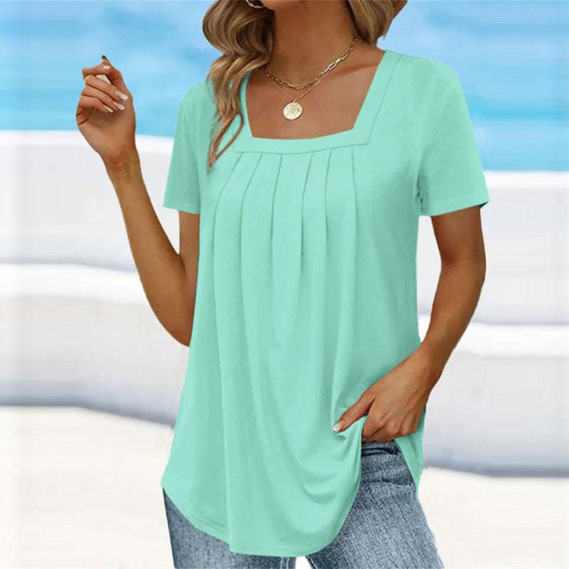 Elegant Pleat Blouse