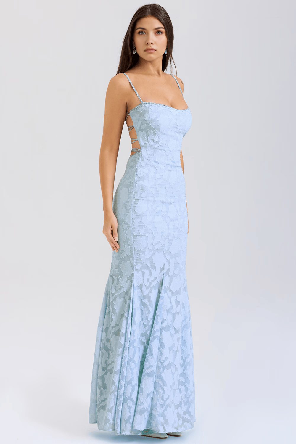IJsblauwe Elegantie Gala Jurk
