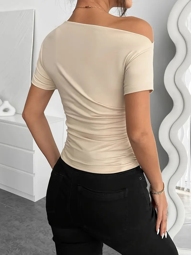 Slim-fit plooitop voor prachtig silhouet