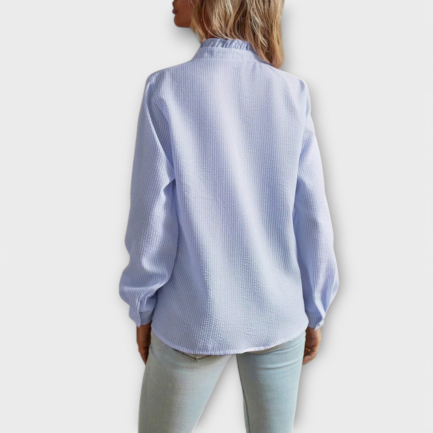 Elegant Long-Sleeve Blouse