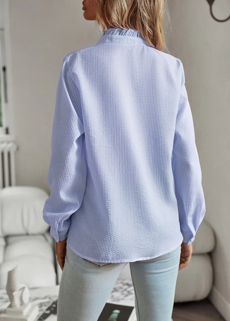 Ruffle Accent Blouse
