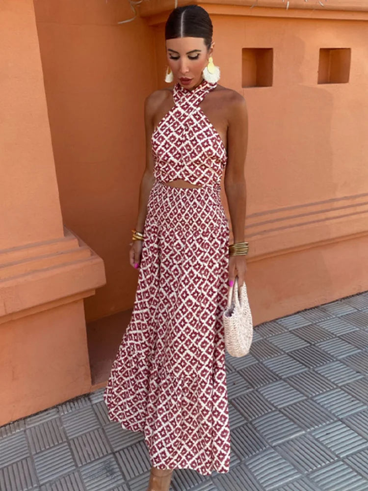Elegante Off-Shoulder Midi Jurk