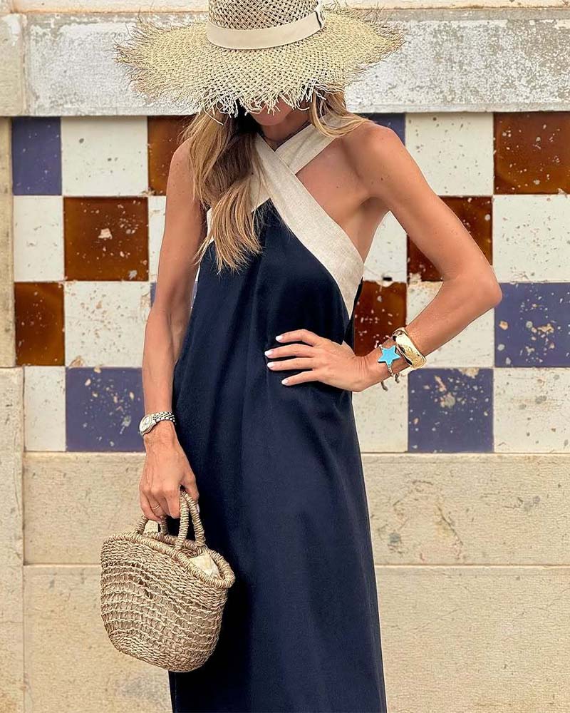 Elegant Silhouette Maxi Dress