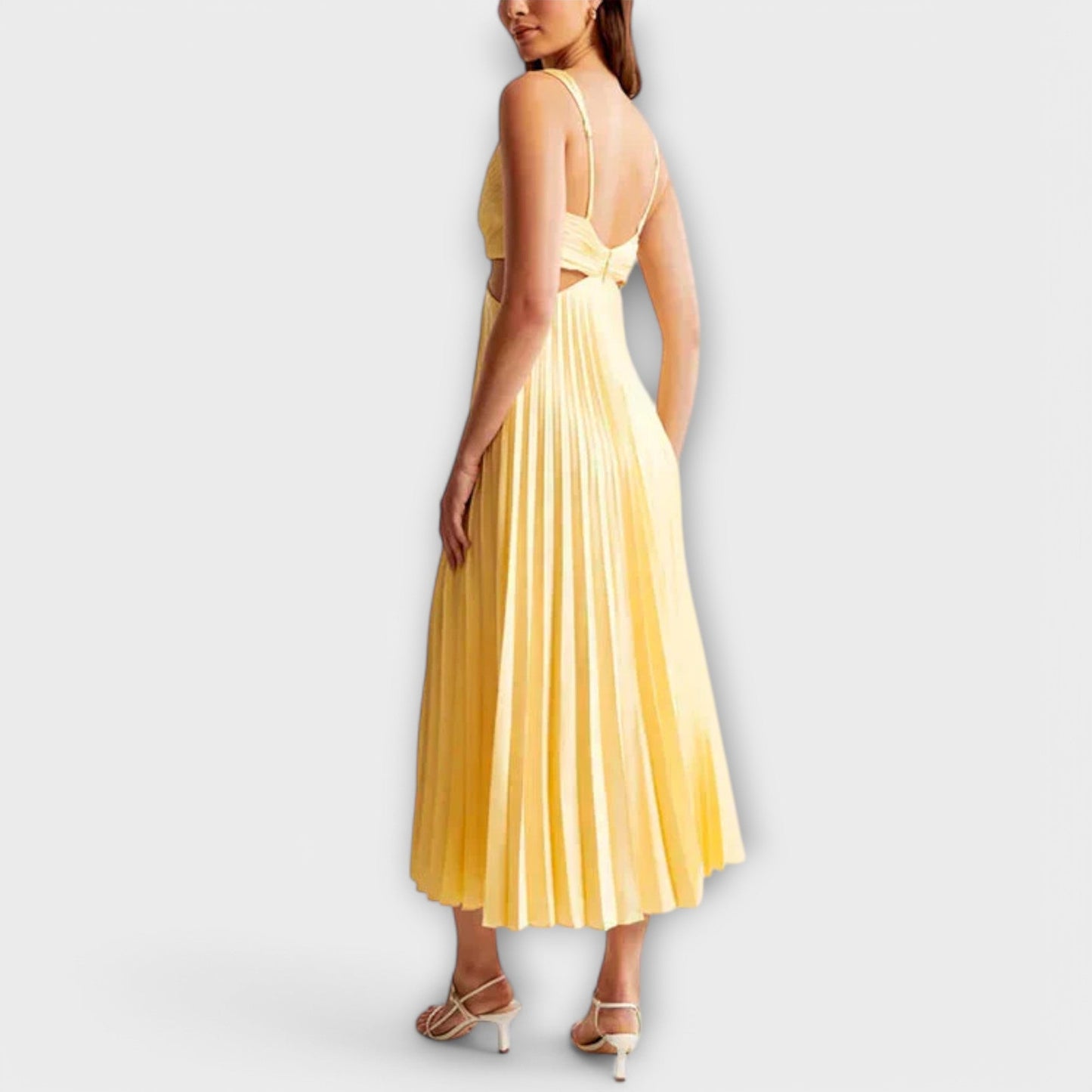 Elegante Geplooide Avondjurk