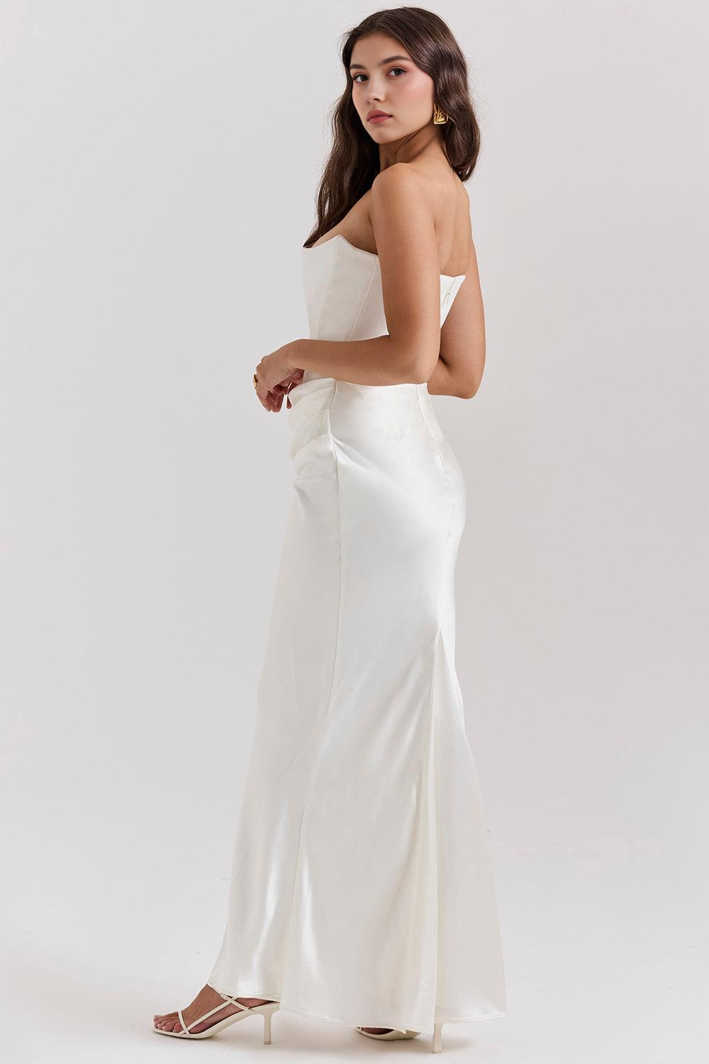 Elegante Satinjurk voor Stijlvolle Avonden