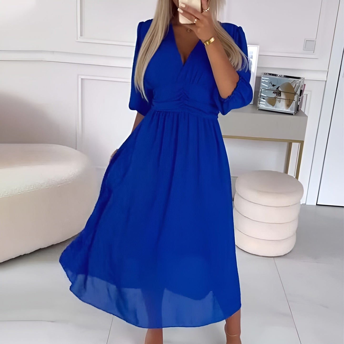 Luxueuze Chiffon Jurk: Licht & Comfort