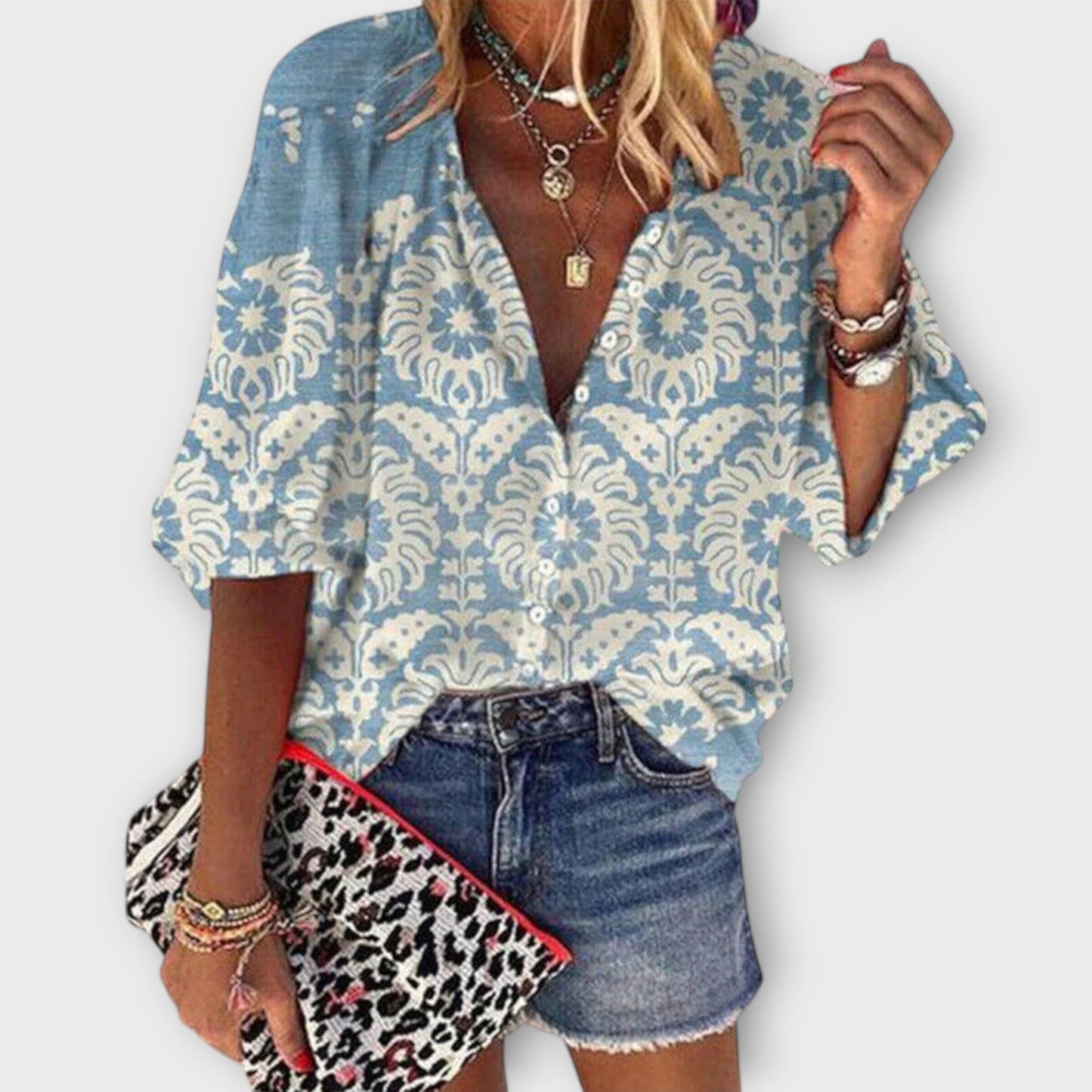 Elegant Retro Blouse