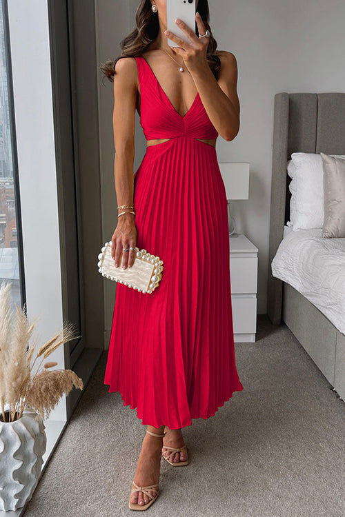 Elegant-Silhouette Sleeveless Dress