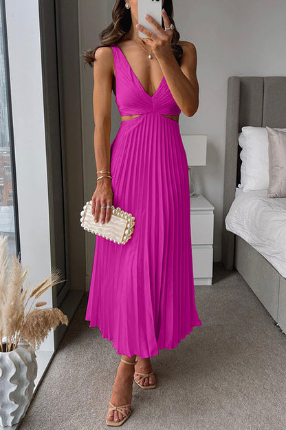 Elegant-Silhouette Sleeveless Dress