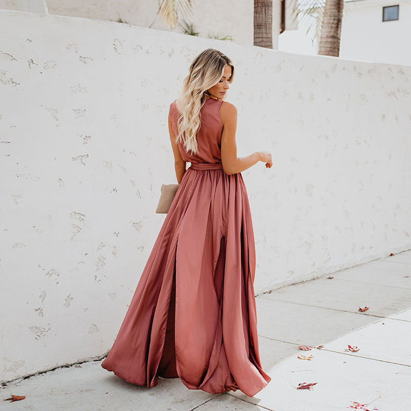Luxueus Lang Modedress