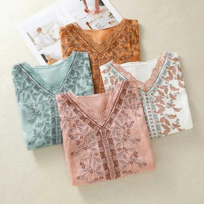 Vrouwelijke Comfort-Linnen Blouse