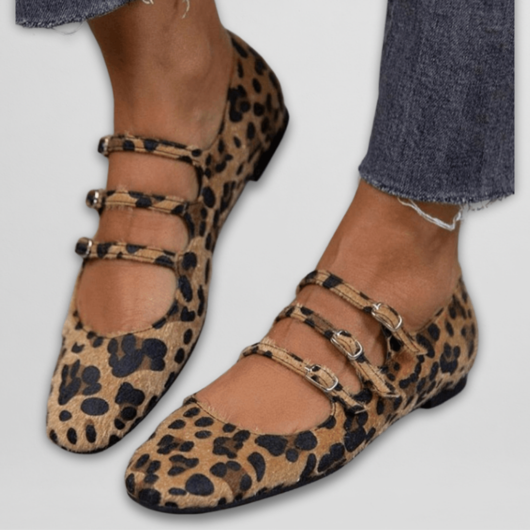 Dierenprint Riem-Ballerina's