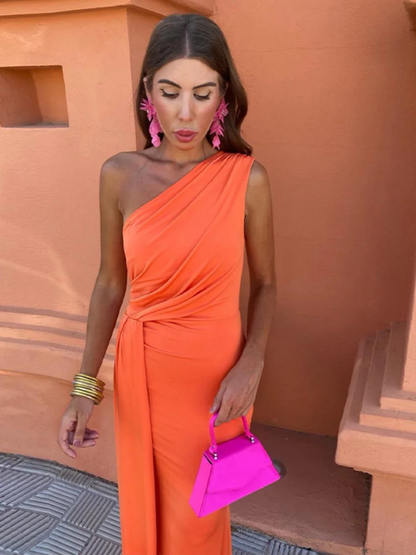 Asymmetrische Sculptuurjurk Luxe
