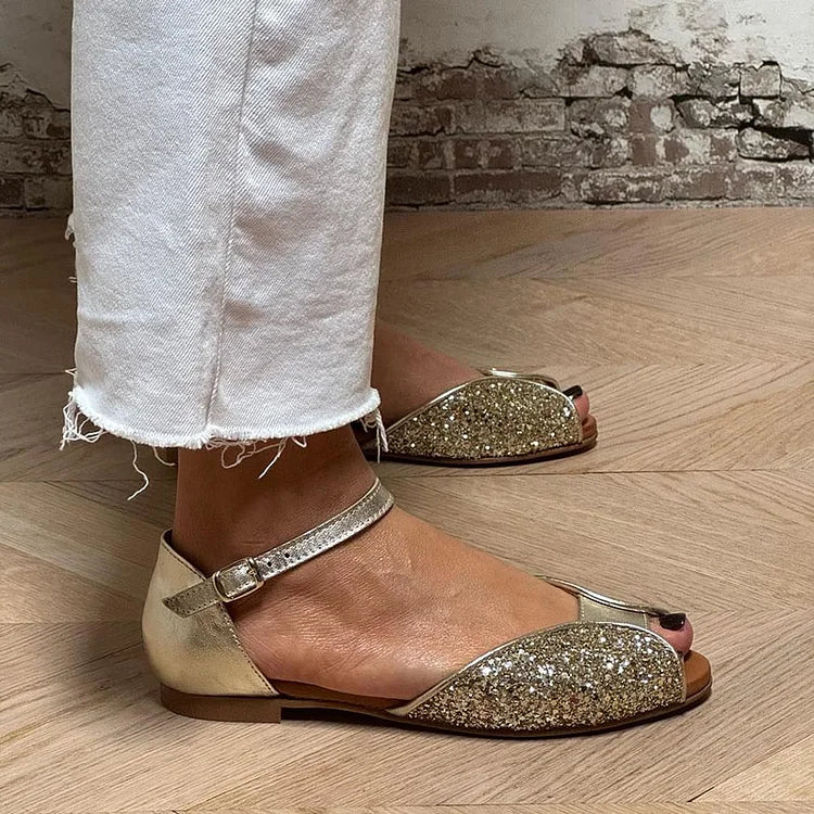 Glitterende Sandalen Vol Comfort