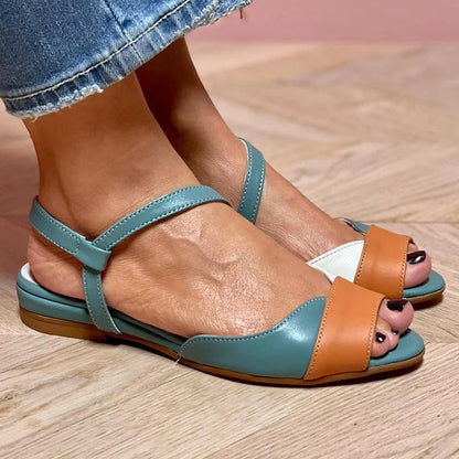 Kleurblok Sandalen met Comfort