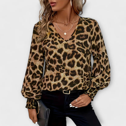 Elegant Leopard Blouse