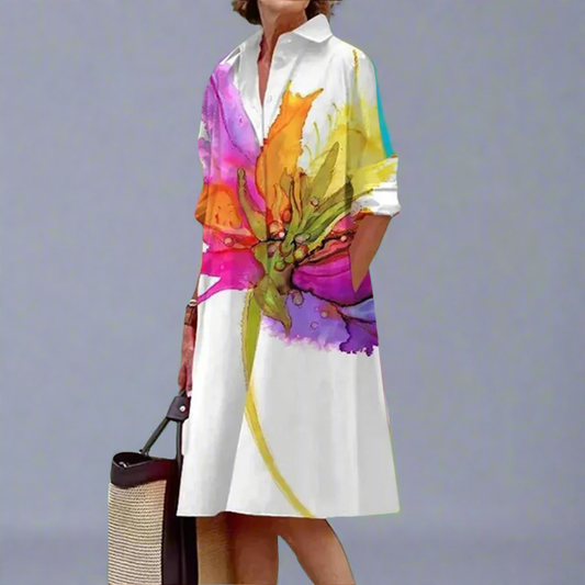 Ademend Zomer Midi Jurk