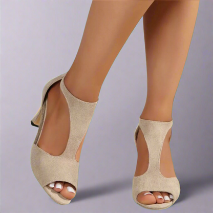 Elegante Sculpturale Sandalen