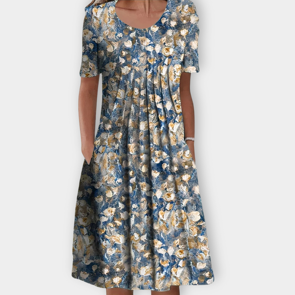 Elegante Bloemenjurk voor Zelfverzekerde Vrouwen