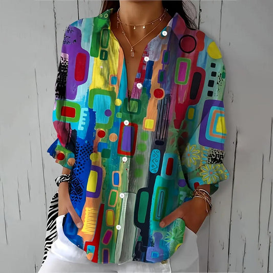 Elegante Rayon-Blend Blouse