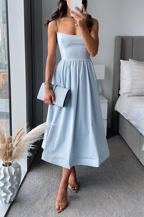 Elegante verkoelende midi-jurk