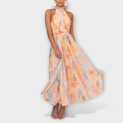 Zomerse Elegantie Jurk met Open Rug