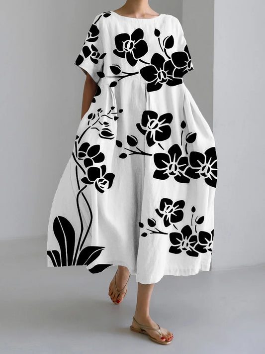 Vloeiende Bloemenjurk Elegantie