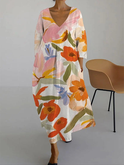 Luchtig Bloemenprint Zomerjurk