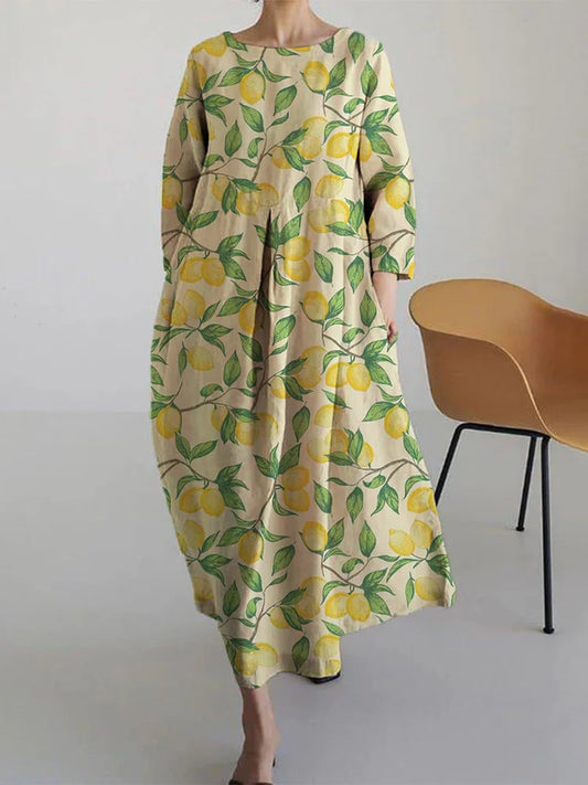 Mediterrane Midi-Jurk