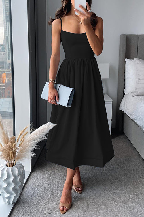 Elegante verkoelende midi-jurk
