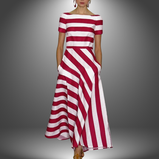 Elegantie in Strepen: Comfortjurkje