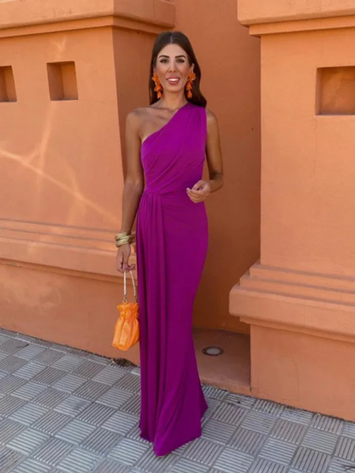 Asymmetrische Sculptuurjurk Luxe